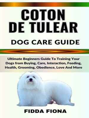 cover image of COTON DE TULEAR  DOG CARE GUIDE